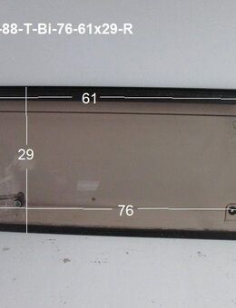 Hymer Wohnmobil-Fenster Birkholz gebr. trapezförmig ca 76/61 x 29 RE (zB HymerCamp) D512 BR/R (Fiat280) RECHTS - Schotten Zentrum