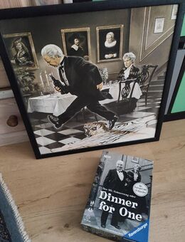 Wandbild "Dinner for one" dazu das Original Spiel - Duisburg