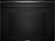 SIEMENS Dampfbackofen iQ700 HS736G3B1, mit Teleskopauszug nachrüstbar, ecoClean