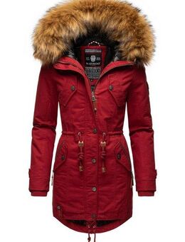 Marikoo Wintermantel La Viva Prc stylischer Winterparka mit abnehmbarem Kunstfell