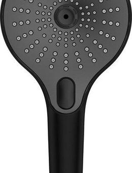 WENKO Handbrause Ultimate Shower, (1-tlg), Schwarz/Grau, Ø 13 cm