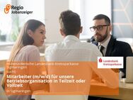 Mitarbeiter (m/w/d) für unsere Betriebsorganisation in Teilzeit oder Vollzeit - Sigmaringen