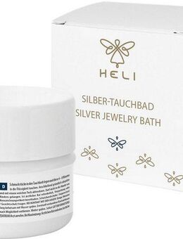 HELI Schmuck Geschenk Schmuckpflege Silber-Tauchbad für Silberschmuck Schmuckreiniger (2-St. mit Waschkorb zum Tauchen von Schmuckstücken)