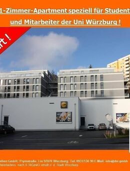 ! 1-Zimmer-Wohnung Am Schwarzenberg nahe Uniklinik - Würzburg