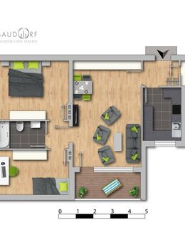 Familienglück mit West- Loggia + gepflegte grüne Wohnlage + modernisierte Wohnung - Heiligenhaus