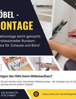 Möbelmontage in Berlin & Umgebung: Sofort verfügbar, faire Preis - Berlin Reinickendorf