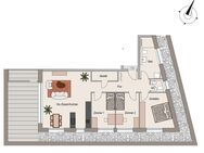 Whg. 10 - Sahnestück - 4.-Zi-Penthouse-Whg. mit Südwestausrichtung und großer Dachterrasse (barrierefrei) - Neckarwestheim