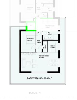 Neubau: 2-Zimmer Dachgeschoss mit Dachterrasse in Steinen - Höllstein Nr.7 - VERKAUFT - Steinen (Baden-Württemberg)