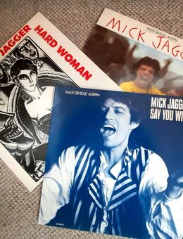 Mick Jagger: 3 X Maxi 12": LET'S WORK / HARD WOMAN / SAY YOU WILL - Düren
