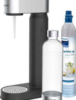 Philips Wassersprudler Viva, & CO2-Zylinder,1L Kunststoff-Flasche