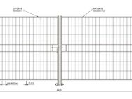 Mobilzauntor / Bauzauntor mit Rolle 2x2,2m LKW-Tor - Vechelde