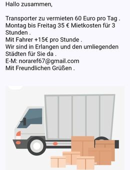 Transport zu vermieten - Erlangen