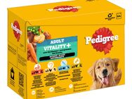 Pedigree Adult Frischebeutel für Hunde Vitality+ in Sauce - 12 x 85 g (4 Varietäten)