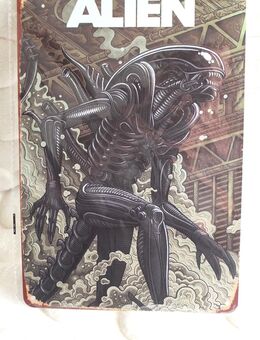 Alien Xenomorph 30 x 20 cm Blechschild Metallschild - Weinheim Zentrum