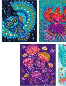 Janod Kreativset Glitter und Sand - Glitzernde Tiere