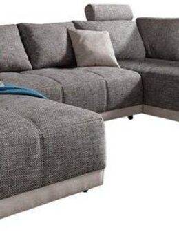 Jockenhöfer Gruppe Wohnlandschaft Orlando U-Form, B: 337 cm, mit Bettfunktion, Bettkasten, 2 Kopfstützen & 2 Zierkissen, Federkern