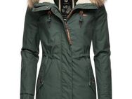 Ragwear Winterjacke Tawny stylischer Winterparka mit großer Kapuze und Kunstfellkragen
