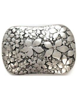 Rettungsring Gürtel Gürtelschnalle 3D Blume Silber