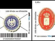 Biberpost: "Grüße aus Oebisfelde: Siegelmarken", Satz (0,48 EUR), 2. Auflage, postfrisch - Brandenburg (Havel)