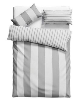 Home affaire Bettwäsche Sari, Linon, 2 teilig, in verschiedenen Qualitäten, maritime Bettwäsche mit Streifen