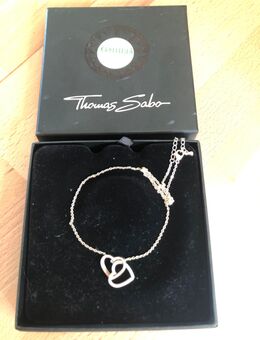 Silber Kette mit 2 Herz Anhänger von Thomas Sabo - Wadgassen