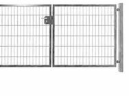 2-flügelig Einfahrtstor asymmetrisch verzinkt 300cm x 143cm inkl. - Hamminkeln
