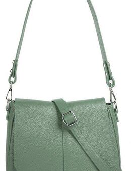 Cluty Umhängetasche, echt Leder, Made in Italy