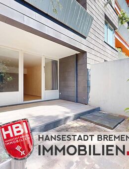 Gartenstadt-Vahr / 2-Zimmer-Erdgeschosswohnung mit großzügiger Terrasse und einem Hofgarten - Bremen