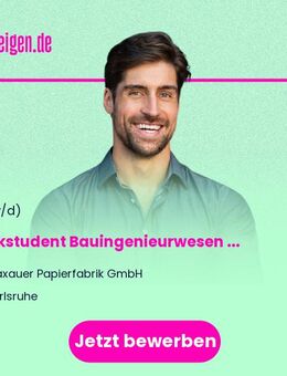 Werkstudent Bauingenieurwesen / Brandschutz und Sicherheit (w/m/d) - Karlsruhe