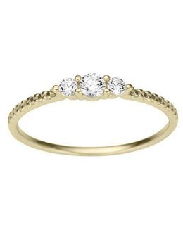 Firetti Goldring Schmuck Geschenk Gold 333 Damenring Goldring, mit Zirkonia (synth)