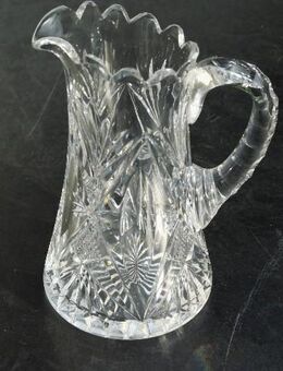 Bleikristall Gießer Zackenrand Krug 12 cm Milchgießer Vintage 3,- - Flensburg