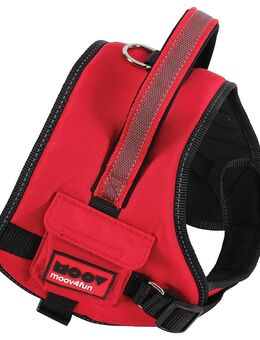 Zolux Moov Comfort Verstellbares Hundegeschirr, rot - Größe L: 62 - 82 cm Brustumfang