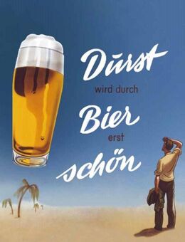 Schönes Durst wir durch Bier erst schön Blechschild Bar Kneipe Gaststätte 20x30 cm - München