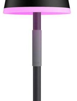 Philips Hue Smarte LED-Leuchte White & Color Ambiance Go Tragbare Tischleuchte schwarz, Abschaltautomatik, Bluetooth, CCT - über Fernbedienung, Dimmfunktion, Farbsteuerung, Farbwechsel, Leuchtdauer einstellbar, Memoryfunktion, Nachtlichtfunktion, RGB,...