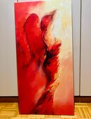 "Engel in Rot" - Digitaldruck auf Leinwand in 8311