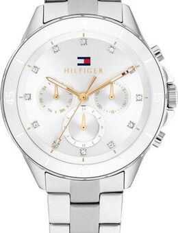 Tommy Hilfiger Multifunktionsuhr MELLIE 1782707, Quarzuhr, Armbanduhr, Damen, Datum, Glaskristalle, Edelstahlarmband