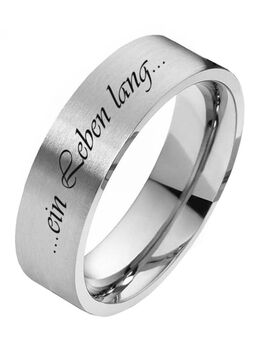 Herrenring Edelstahl HE159 mit Außengravur - Aholming