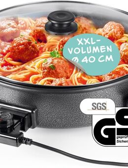 Elektrische Multifunktionspfanne ⌀ 40cm Mit Thermostat Glasdeckel - Berlin Neukölln