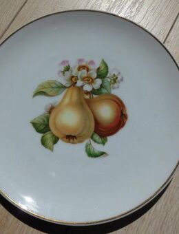 Hutschenreuther Selb Porzellan Teller 20 cm 1 Obstteller Birne mit Goldrand Deko Vintage Retro 3,50 - Flensburg