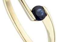 JOBO Goldring Ring mit Safir, 333 Gold