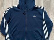 Adidas Sweatjacke mit Kapuze, Gr. XXL - Leverkusen