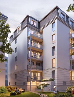 DG-Maisonettewohnung mit eigenem Dachgarten - Neubauprojekt mit Blick über Leipzig, KfW 40 - Leipzig