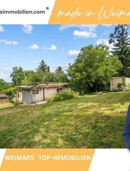 Provisionsfrei: Idyllisches Garten-Grundstück mit Bungalow & Apfelbäumen - Weimar