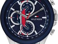 Tommy Hilfiger Multifunktionsuhr CLARK 1792083, Quarzuhr, Armbanduhr, Herrenuhr, Datum, Silikonarmband