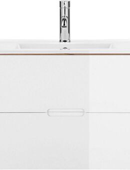 welltime Waschtisch Lund Badmöbel Schrank Unterschrank mit Becken (Set), Waschplatz mit 2 Auszügen und Waschbecken Breite 60cm