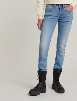 G-STAR Straight-Jeans Midge 5-Pocket-Design mit markanten Steppnähten