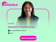 Mitarbeiter*in Medizinstrategie (m/w/d) - Stabsstelle Medizinstrategie - Bonn