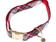 Nomad Tales Tartan: Halsband, Leine, Kotbeutelspender, Scrunchie - Halsband Größe L: 42-66 cm Halsumfang