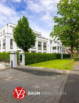 Stadtwaldterrassen! Luxuriös ausgestattete 3-Zi.-Wohnung in der Beletage mit Aufzug, hochwertigen Einbauten, EBK und TG-Stellplatz - Krefeld