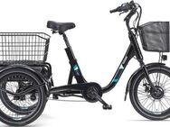 Telefunken E-Bike Dreirad TC500, 3 Gang, Nabenschaltung, Frontmotor, 540 Wh, Pedelec, Elektrofahrrad für Damen u. Herren